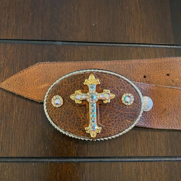 Michelle Monroe Leather & Swarovski Belt - Picture 4 of 6